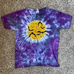 Tie dye bat tshirt